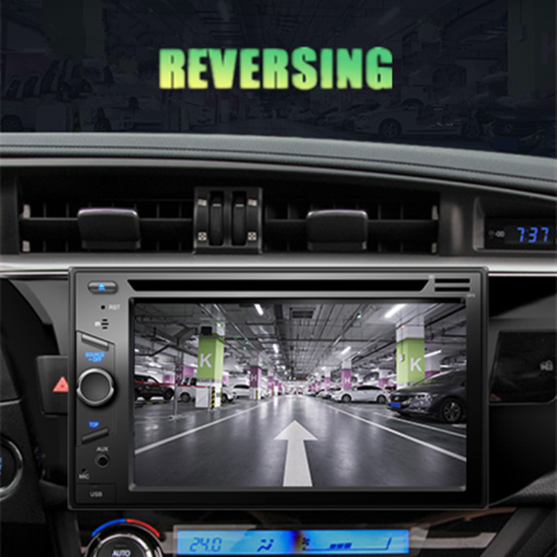 Car 6.2in Universal 2Din CD DVD Carplay Android Auto BT Radio Multimedia Player