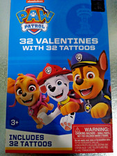 nickelodeon Paw Patrol 32 Valentines With 32 Tattoos 8 Different Designs