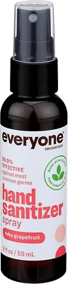 Everyone Ruby Grapefruit Hand Sanitizer Spray 2 Oz.Essential Oil.99.9% effective
