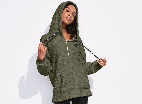 Sherpa Hoodie Medium Olive SEALED | eBay