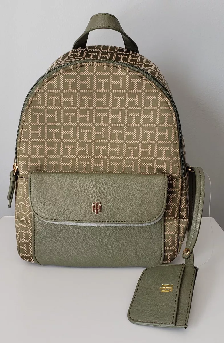 Tommy hilfiger monogram backpack cheap