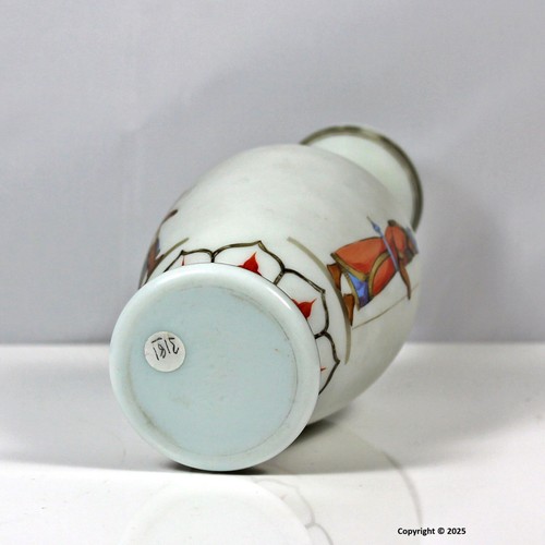 Victorian Harrach polychrome enamelled Etruscan vase - Picture 5 of 5