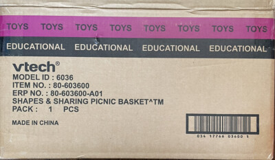 VTECH Shapes and Sharing Picnic Basket NIB | eBay