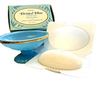 Vintage AVON 1974 Bristol Blue Milk Glass Soap Dish And Imperial Garden Soap NOS