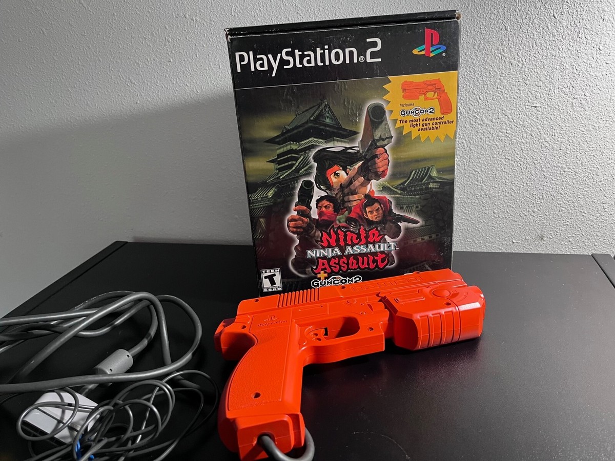 Ninja Assault (Sony PlayStation 2) w/ GunCon 2. NO GAME PS2