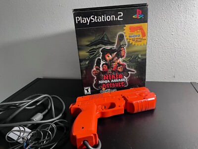 Ninja Assault (Sony PlayStation 2) w/ GunCon 2. NO GAME PS2