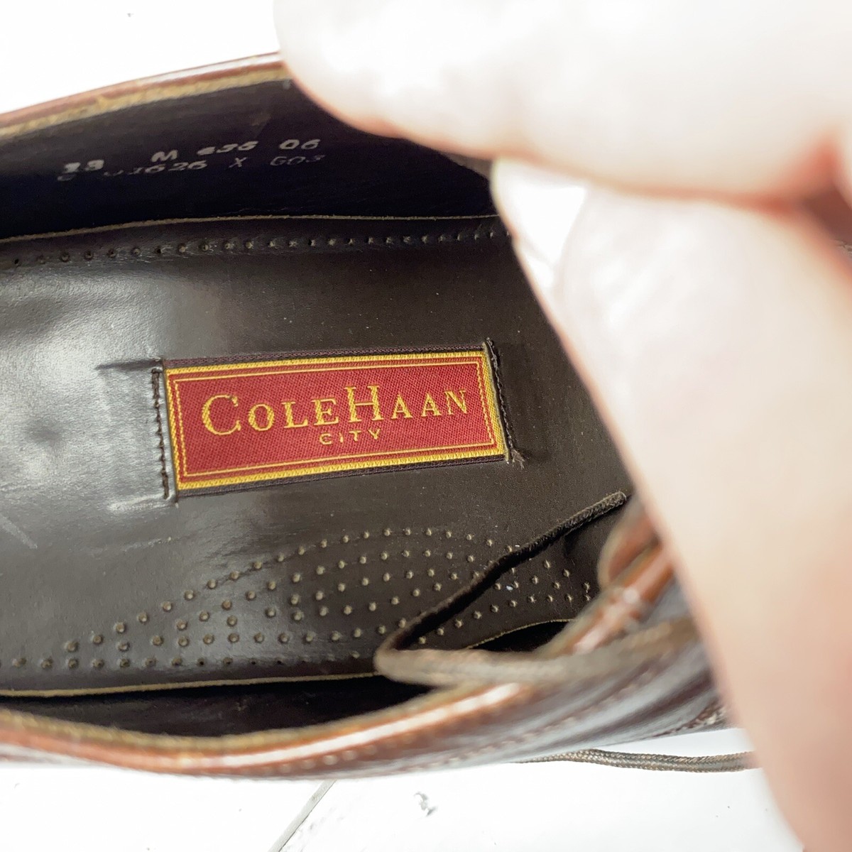 Cole Haan City Dress Shoes Derby Split Toe Brown Vintage  display picture 3