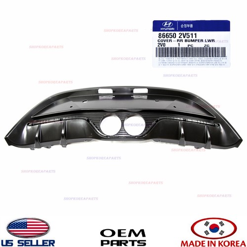 Genuine Rear Bumper Lower Cover OEM Hyundai Veloster Turbo 20122017 866502V511 eBay