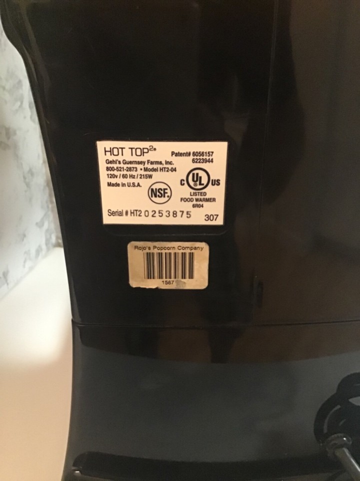 Gehl's Nacho Cheese Warmer Dispenser Hot Top 2 Nachos Cheese Chili