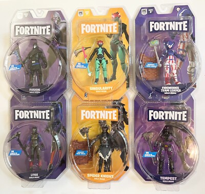 FORTNITE Set of 6 Fusion, Singularity, Fireworks TL, Lynx, Spdr Knight & Tempest