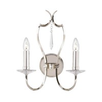 Elstead Pimlico Wandleuchte E14 2-Fach Poliertes Nickel