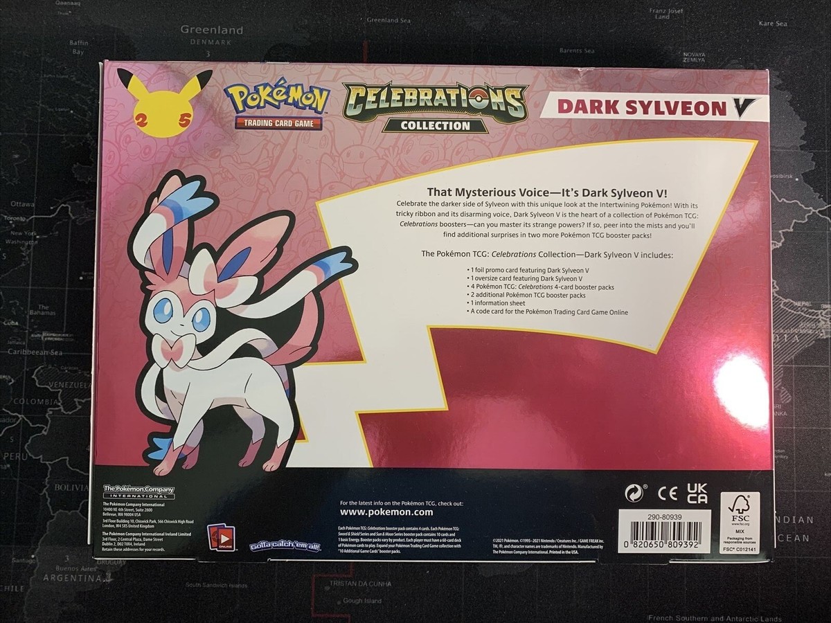 ポケモンカード　Celebrations Dark Sylveon V Box Walmart Exclusive - Pokemon TCG: Dark Sylveon V Box (4