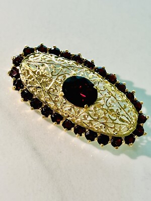 Vintage Estate 18K 5.00ct Fine Ruby Pin 8.79 Grams