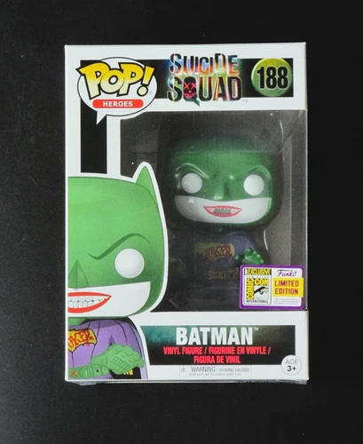 NEW Funko Pop Batman as Joker #188 Suicide Squad - Official 2017 SDCC Summer Con