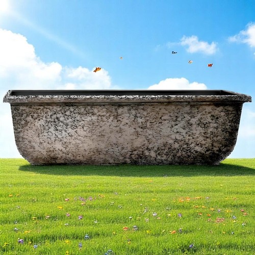 Maceta Sadie Window Box 24" Arcilla Gris - Ligera Exterior Florero 13.6L - Imagen 3 de 19