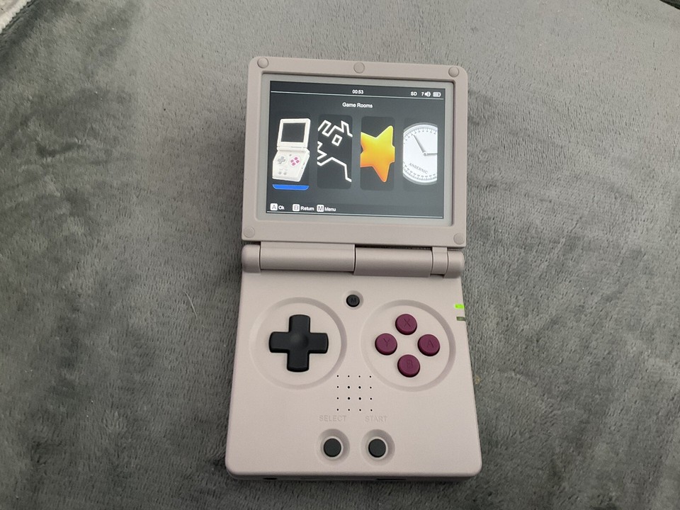 Anbernic RG35XXSP Clamshell Retro Handheld 128 SD Card Grey eBay