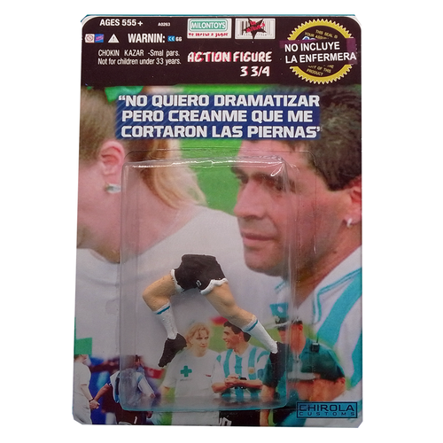 MARADONA FIGURE "I don’t want to dramatize, but believe me they cut off my legs" - 第 1/2 張圖片