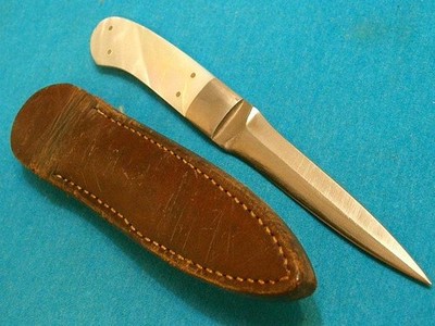 TOMMY LEE CUSTOM USA KNIFE PEARL GAMBLERS LADYS GARTER DIRK DAGGER STILETTO W/SH
