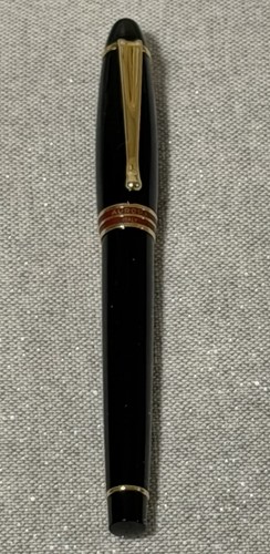 Price Dropped! Fountain Pen, Aurora Ipsilon, Black Resin With Accents, Converter