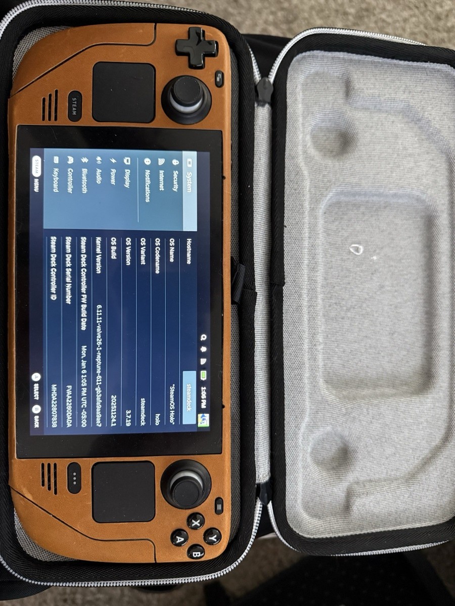 Valve Steam Deck 512GB LCD Handheld Gaming Console Black with Case