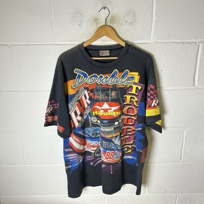 Vintage Nascar Shirt Herren 2XL schwarz Robert Yates Dale Jarrett AOP 90s Kenny Tee
