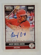 AVERY OWUSU-ASIEDU 2026 Onyx Vintage ON-CARD AUTO #'d 678/880 Diamondbacks