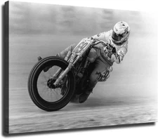 Vintage Replica Racing Hayden Flat Track Motorcycle PosterCanvas Wall Art 