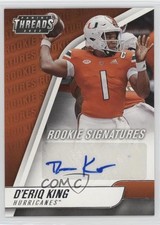 2022 Chronicles Draft Picks Threads Rookie Signatures D'Eriq King Auto 13v5