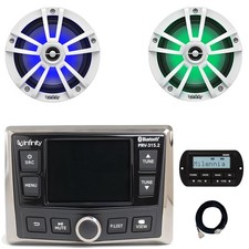 Infinity PRV-315.2 Digital Media Receiver, 2x 6.5" 225W RGB LED Speakers