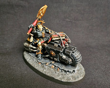 Space Marine Chaplain on Bike Painted Ready for Battle