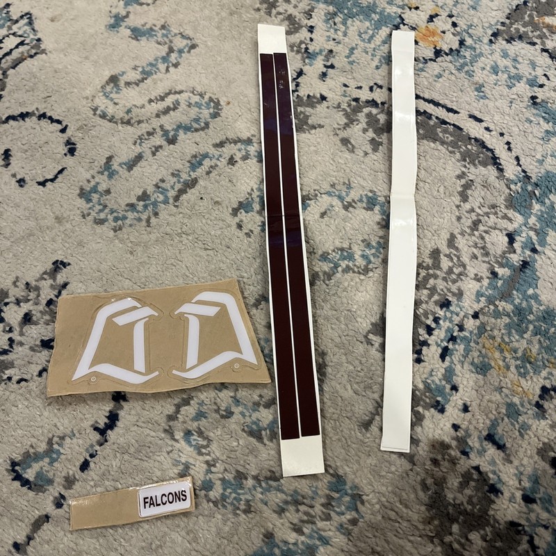 1979 Bowling Green Falcons Throwback Mini helmet Decals