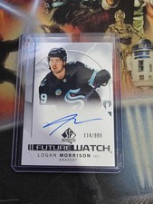 2024-25 SP Authentic Logan Morrison Future Watch  Auto #/999 Sharks
