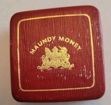 1893 Maundy Money set - Victorian British Silver Coins - in Red Maundy Box UNC T