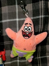 TY - Beanie Babies Key Chain SpongeBob Squarepants 2006 PATRICK STAR Clip Metal
