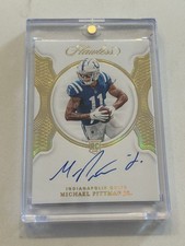 2020 Panini Flawless Football Rookie Autograph #FRS-MPI Michael Pittman Jr 5/25