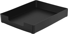 Letter-Size Tray, Desk Drawer Organizer, A4 Plastic Paper Tray, Stackable Plasti