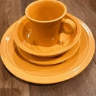 Fiesta Retired 4-Piece Place Setting TANGERINE Fiestaware Set in Box USA