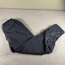 Vintage Nike Pants Womens Small Black Track Windbreaker Nylon Warm Up 90s