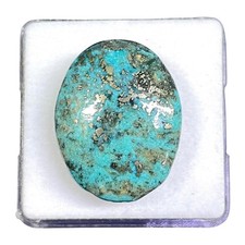 58.60 Cts Natural Turquoise 29x23mm Oval Cabochon Blue Loose Untreated Gemstone