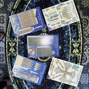 Postcard Cutouts Famous New York City Landmarks With World Trade Center
