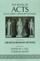 The Book Of Acts In Its Graeco-Roman Setting | David W. J. Gill (U. A.) | Buch