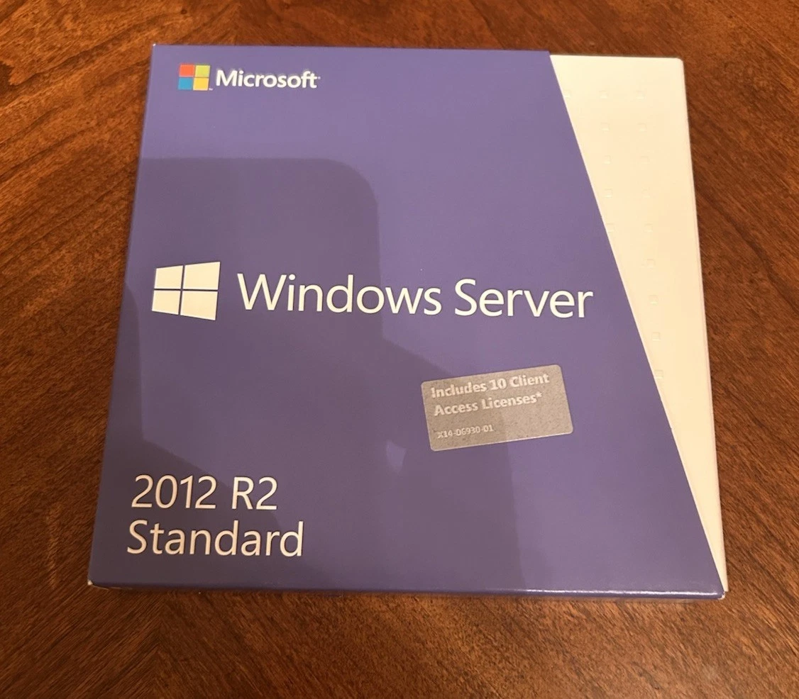Microsoft Windows Server 2012 R2 estándar 64 bits venta al por menor 10 CAL DVD P73-05967
