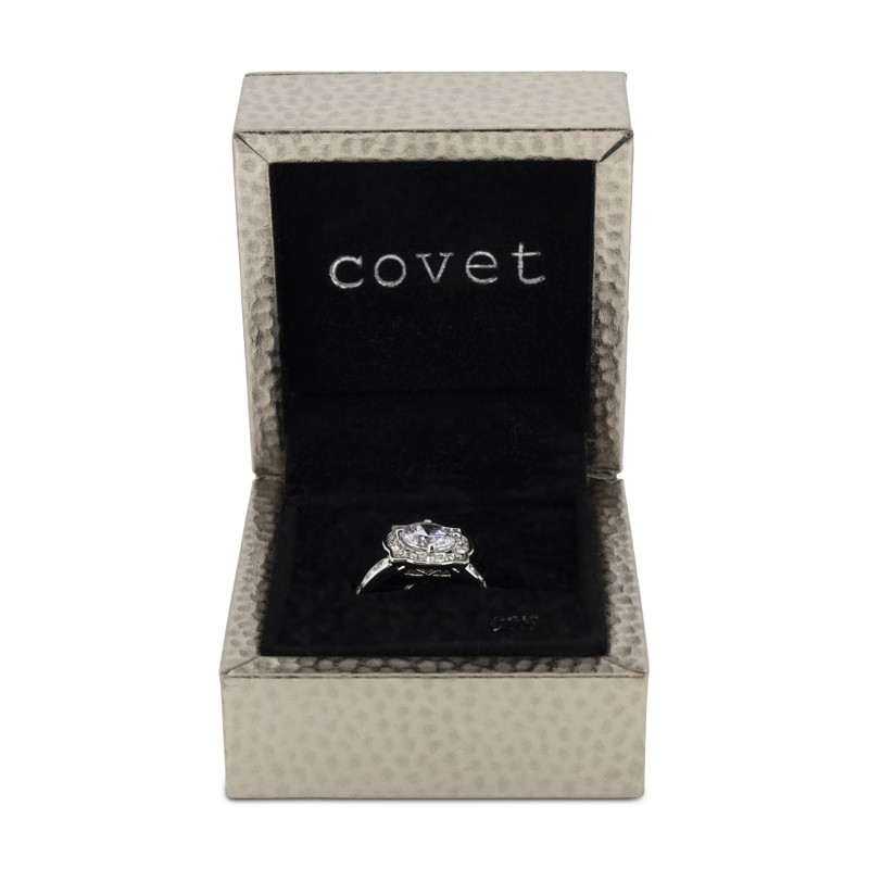 Желанное серебряное кольцо с родием и цирконией, осеннее кольцо 5