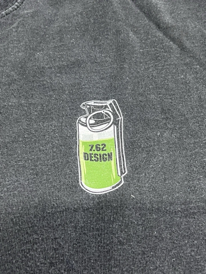 Camiseta Diseño Vintage 7.62 Y2K AOP Camiseta Gráfica Retro Battlefield Sun Faded XL Foto 3 de 4