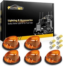 5X Amber Cab Marker Roof Lights T10 LED Bulbs For 1969-1987 Pickup Truck