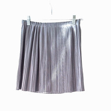 PLEATS PLEASE Mini Skirt ISSEY MIYAKE in Gray Approx Sz Small