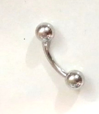 Prince Albert Jewelry Bent Curved RPA Lorum Guiche Barbell 8g 3/4 Big 10mm Ball