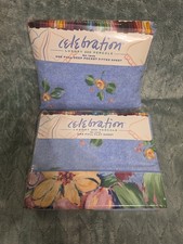 Celebration Full Deep Pocket Fitted  Flat Sheet Set No Iron 200 Percale USA NEW