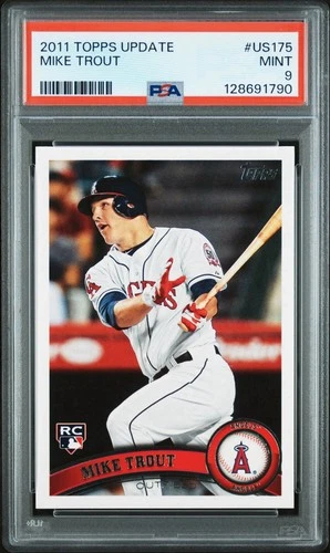 Mike Trout 2011 Topps Update Series #US175 Rookie RC PSA 9 Mint Angels HOF MVP