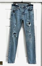 Abercrombie  Fitch Women  s SUPER SKINNY ADVANCED STRETCH 32 x 34 Blue Jeans